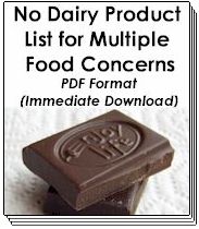 2010 No Dairy Product Lists